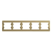 Рамка 5-м Glossa горизонт. титан SE GSL000405