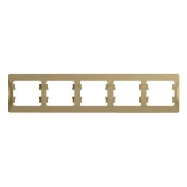 Рамка 5-м Glossa горизонт. титан SE GSL000405