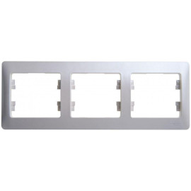 Рамка 3-м Glossa горизонт. перламутр SE GSL000603