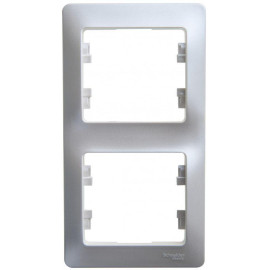 Рамка 2-м Glossa вертикал. перламутр SE GSL000606