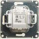 Выключатель 1-кл. СП Glossa 10А IP20 (сх. 1а) 10AX с подсветкой механизм перламутр. SE GSL000613