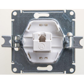 Розетка компьютерная 1-м Glossa RJ45 кат.5E механизм перламутр. SE GSL000681K