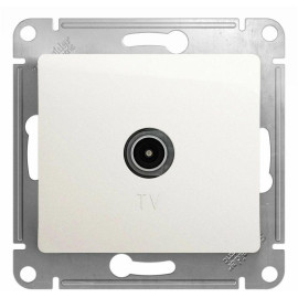 Розетка телевизионная TV Glossa коннектор механизм перламутр SE GSL000693
