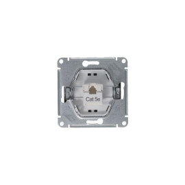 Розетка компьютерная 1-м Glossa RJ45 кат.5E механизм антрацит SE GSL000781K