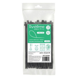 Стяжка кабельная 150х3.6 черн. (уп.100шт) SE IMT15036B