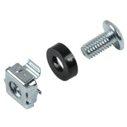 Набор винта с головкой под крестовую отвертку встраиваемая гайка для крепления на 19дюйм профиль (уп.1шт) ITK ITK-HP-28