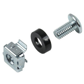 Набор винта с головкой под крестовую отвертку встраиваемая гайка для крепления на 19дюйм профиль (уп.1шт) ITK ITK-HP-28