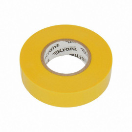 Изолента ПВХ профессиональная 0.18х19мм 20м желт. Kranz KR-09-2802