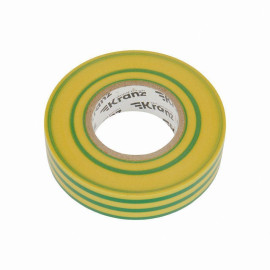 Изолента ПВХ профессиональная 0.18х19мм 20м желт./зел. Kranz KR-09-2807