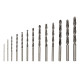 Набор сверл по металлу (HSS) диаметр 1.5-6.5мм (13шт) Kranz KR-91-0631