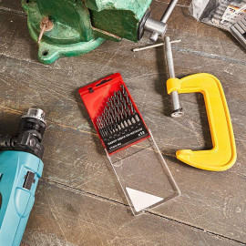 Набор сверл по металлу (HSS) диаметр 1.5-6.5мм (13шт) Kranz KR-91-0631