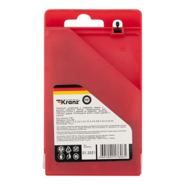 Набор сверл по металлу (HSS) диаметр 1.5-6.5мм (13шт) Kranz KR-91-0631