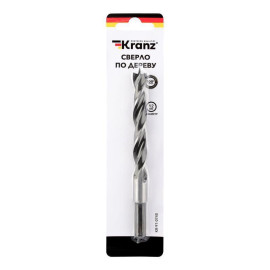 Сверло по дереву 12х150мм цилиндрический хвостовик Kranz KR-91-0740