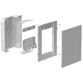 Корпус мультимедиа встраиваемый 470х410мм Krepta 5 пластик. IEK KR5-KP23-V-41