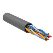 Кабель витая пара U/UTP кат.6 4х2х23AWG solid CU LSZH сер. (м) ITK LC1-C604-121