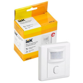 Детектор движения ДД 029 600Вт угол обз. 140град. дальн. 9м IP20 бел. IEK LDD12-029-600-001