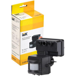 Детектор движения ДД 019 1100Вт угол обз. 120град. дальн. 12м IP44 черн. IEK LDD13-019-1100-002