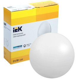 Светильник светодиодный ДПБ 1003 24Вт 4000К IP20 круг бел. IEK LDPB0-1003-24-4000-K01