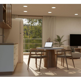 Светильник светодиодный ДВО 1605 12Вт 4000К IP20 даунлайт встраив. круг бел. IEK LDVO0-1605-1-12-K02