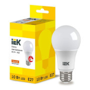 Лампа светодиодная Alfa 10Вт A60 грушевидная 3000К E27 230В (6шт) IEK LLA-A60-10-230-30-E27-6