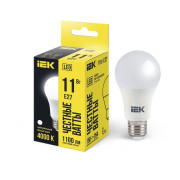 Лампа светодиодная 11Вт A60 грушевидная 4000К нейтр. бел. E27 1100лм 230-240В IEK LLE-A60-11-230-40-E27