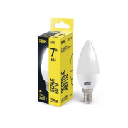 Лампа светодиодная C35 7Вт свеча 3000К E14 230В IEK LLE-C35-7-230-30-E14