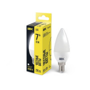 Лампа светодиодная 7Вт C35 свеча 4000К нейтр. бел. E14 230В IEK LLE-C35-7-230-40-E14