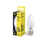 Лампа светодиодная 7Вт C35 свеча 4000К нейтр. бел. E27 230В IEK LLE-C35-7-230-40-E27