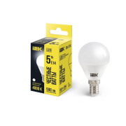 Лампа светодиодная G45 5Вт шар 4000К нейтр. бел. E14 450лм 230-240В IEK LLE-G45-5-230-40-E14