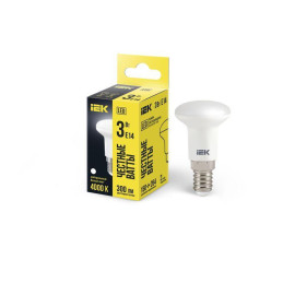 Лампа светодиодная 3Вт R39 4000К нейтр. бел. E14 270лм 230-240В IEK LLE-R39-3-230-40-E14