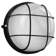 Светильник НПП 1302 60Вт E27 IP54 черн. круг с решеткой IEK LNPP0-1302-1-060-K02