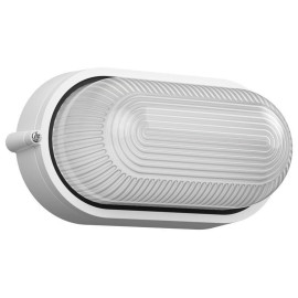 Светильник НПП 1401 60Вт E27 IP54 бел. овал IEK LNPP0-1401-1-060-K01