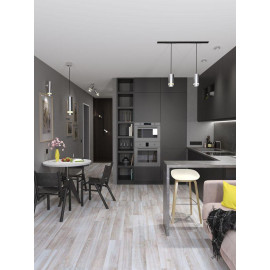 Светильник накладной под лампу GX53 хром матов. IEK LUPB0-GX53-1-K27