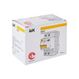 Выключатель автоматический дифференциального тока 2п C 6А 10мА тип AC 4.5кА АД-12 KARAT IEK MAD10-2-006-C-010