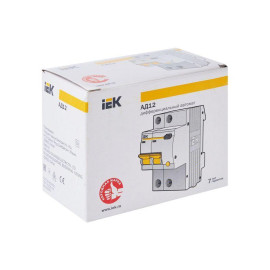 Выключатель автоматический дифференциального тока 2п C 10А 30мА тип AC 4.5кА АД-12 KARAT IEK MAD10-2-010-C-030
