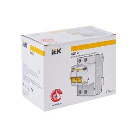 Выключатель автоматический дифференциального тока 2п C 50А 30мА тип AC 4.5кА АД-12 KARAT IEK MAD10-2-050-C-030