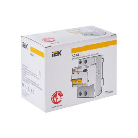 Выключатель автоматический дифференциального тока 2п C 50А 100мА тип AC 4.5кА АД-12 KARAT IEK MAD10-2-050-C-100