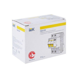 Выключатель автоматический дифференциального тока 2п B 16А 30мА тип A 4.5кА АД-12М KARAT IEK MAD12-2-016-B-030