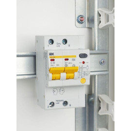 Выключатель автоматический дифференциального тока 2п C 25А 30мА тип A 4.5кА АД-12М KARAT IEK MAD12-2-025-C-030