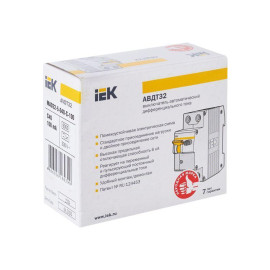 Выключатель автоматический дифференциального тока 2п (1P+N) C 40А 100мА тип A 6кА АВДТ-32 KARAT IEK MAD22-5-040-C-100