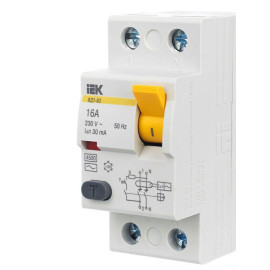 Выключатель дифференциального тока (УЗО) 2п 16А 30мА тип AC ВД1-63 KARAT IEK MDV10-2-016-030