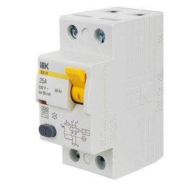 Выключатель дифференциального тока (УЗО) 2п 25А 30мА тип AC ВД1-63 KARAT IEK MDV10-2-025-030