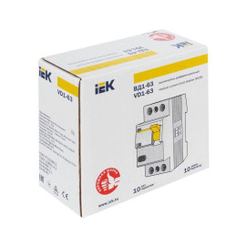 Выключатель дифференциального тока (УЗО) 2п 25А 100мА тип AC ВД1-63 KARAT IEK MDV10-2-025-100