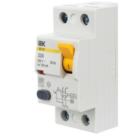 Выключатель дифференциального тока (УЗО) 2п 32А 100мА тип AC ВД1-63 KARAT IEK MDV10-2-032-100