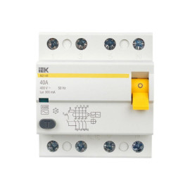 Выключатель дифференциального тока (УЗО) 4п 40А 300мА тип AC ВД1-63 KARAT IEK MDV10-4-040-300