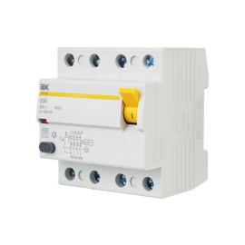 Выключатель дифференциального тока (УЗО) 4п 63А 100мА тип AC ВД1-63 KARAT IEK MDV10-4-063-100