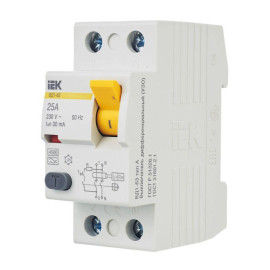 Выключатель дифференциального тока (УЗО) 2п 25А 30мА тип A ВД1-63 KARAT IEK MDV11-2-025-030