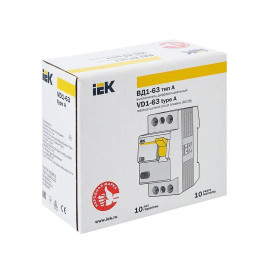 Выключатель дифференциального тока (УЗО) 2п 32А 30мА тип A ВД1-63 KARAT IEK MDV11-2-032-030