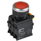 Кнопка d22мм 1НО+1НЗ MASTER с подсветкой красн. IEK MI-BT60-11D-3-12-K04