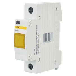 Лампа сигнальная ЛС-47 желт. KARAT IEK MLS10-230-K05